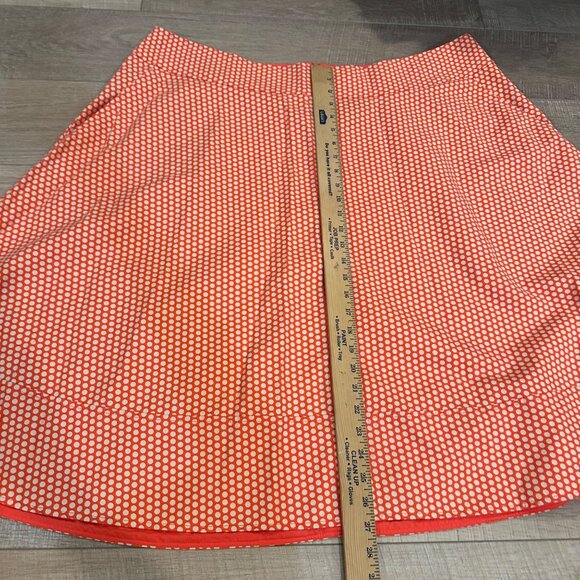 LANE BRYANT WOMENS ORANGE POLKA DOT SKIRT SIZE 26 THE MODERNIST COLLECTION - Picture 3 of 8